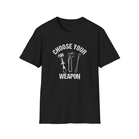 Choose Your Weapon Climbing T-Shirt | Funny Climber Tee | Rock Climbing Gift | 99 Holds